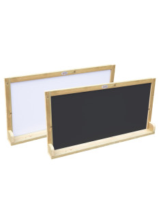 Деревянная двухсторонняя доска для мела CLASSIC WORLD EDU – магнитная образовательная