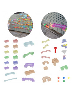 MASTERKIDZ Statybinis rinkinys Rutulinis takelis STEM lenta 209vnt