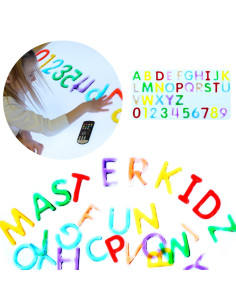 MASTERKIDZ Montessori abėcėlės raidžių ir skaičių rinkinys