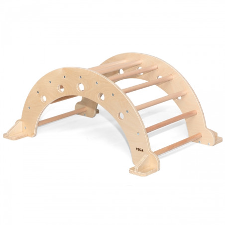 VIGA Wooden Montessori Natural Rocker