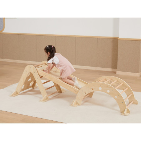 VIGA Wooden Montessori Natural Rocker
