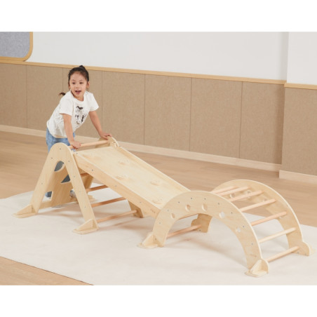 VIGA Wooden Montessori Natural Rocker
