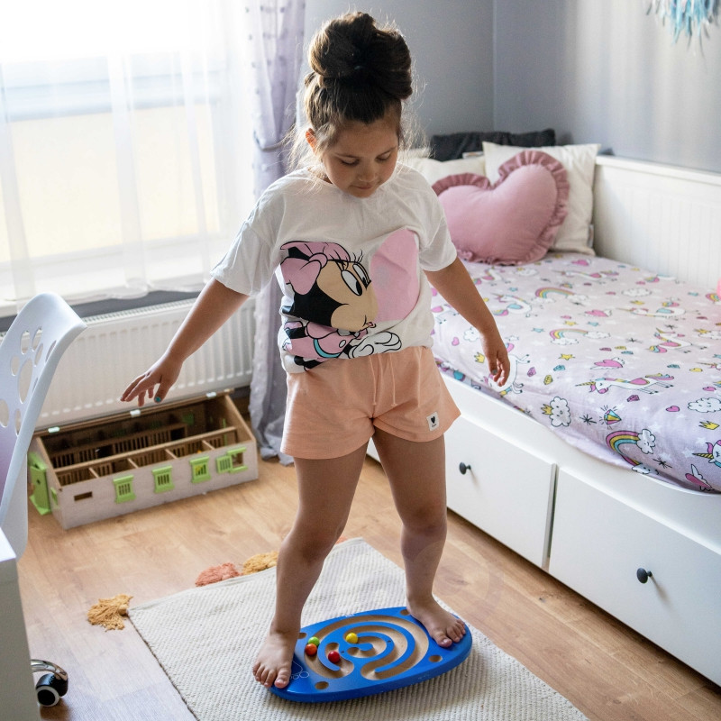 VIGA sensorinė medinė balansinė lenta su labirintu