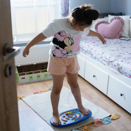 VIGA sensorinė medinė balansinė lenta su labirintu VIGA sensorinė medinė balansinė lenta su labirintu