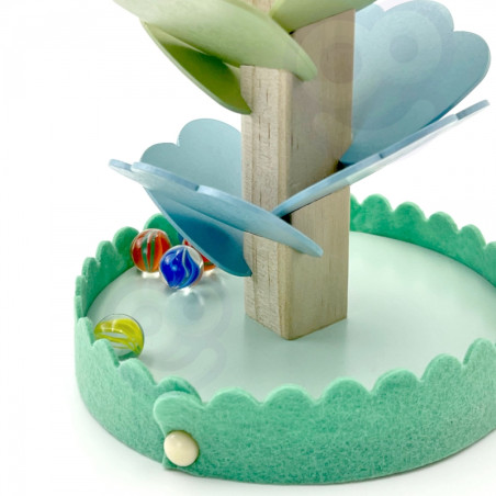 TOOKY TOY medinis spalvingas besisukantis bokštas vaikams TOOKY TOY medinis spalvingas besisukantis bokštas vaikams