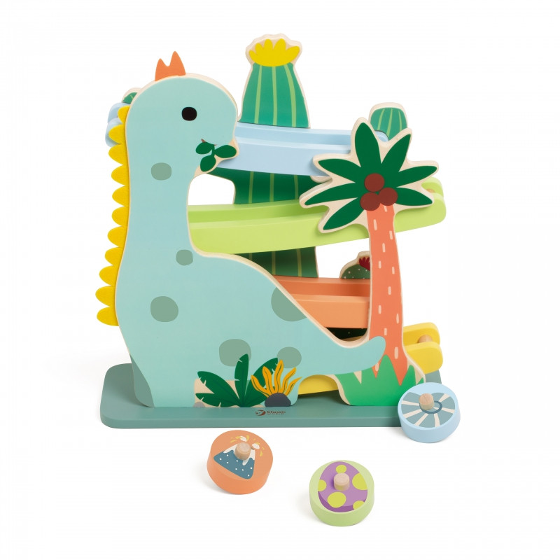 CLASSIC WORLD Spalvinga čiuožykla Dinozaurų takelis 5 vnt.