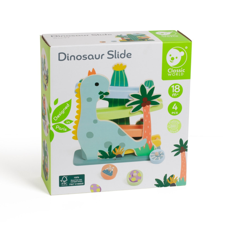 CLASSIC WORLD Spalvinga čiuožykla Dinozaurų takelis 5 vnt.