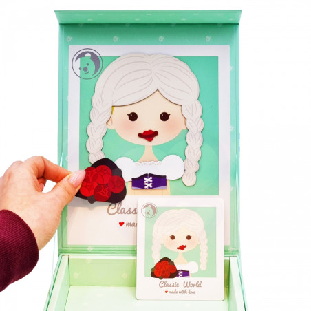 CLASSIC WORLD Princesės magnetinė dėlionė 44 vnt.