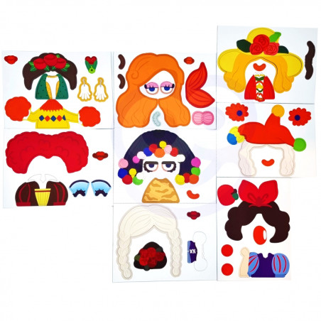 CLASSIC WORLD Princesės magnetinė dėlionė 44 vnt. CLASSIC WORLD Princesės magnetinė dėlionė 44 vnt.