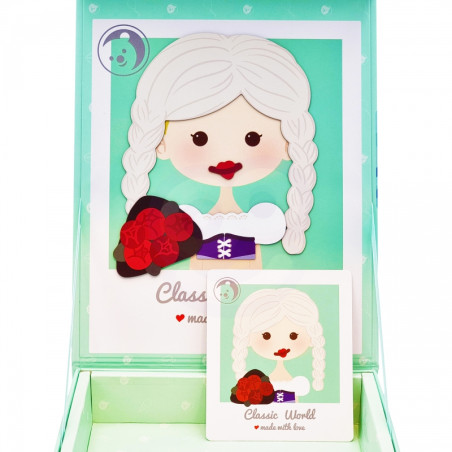 CLASSIC WORLD Princesės magnetinė dėlionė 44 vnt.