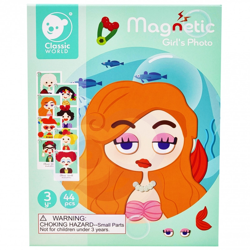 CLASSIC WORLD Princesės magnetinė dėlionė 44 vnt.