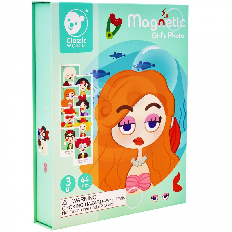 CLASSIC WORLD Princesės magnetinė dėlionė 44 vnt.