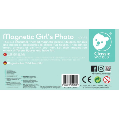 CLASSIC WORLD Princesės magnetinė dėlionė 44 vnt.