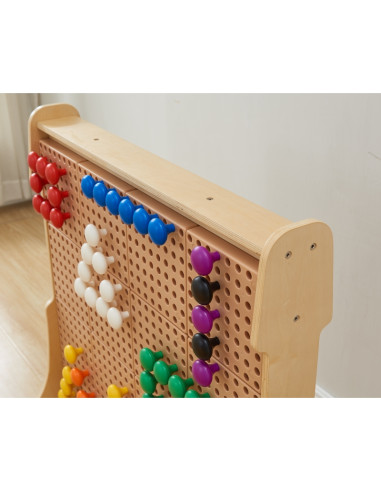 MASTERKIDZ spalvingi dideli kaiščiai STEM lentai, 128 vnt. - 8 spalvos