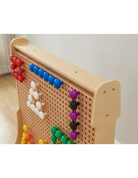 MASTERKIDZ spalvingi dideli kaiščiai STEM lentai, 128 vnt. - 8 spalvos