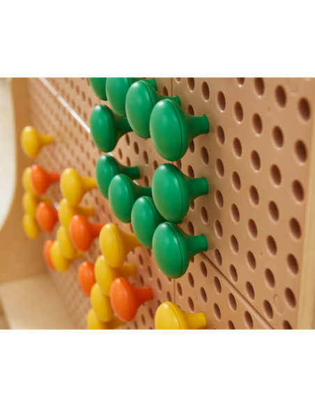 MASTERKIDZ spalvingi dideli kaiščiai STEM lentai, 128 vnt. - 8 spalvos