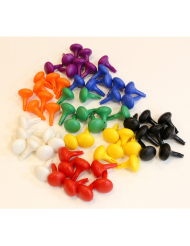 MASTERKIDZ spalvingi dideli kaiščiai STEM lentai, 128 vnt. - 8 spalvos