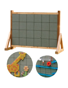 MASTERKIDZ medinė sieninė lenta XXL mokslinė kūrybinė STEM SIENA lauko