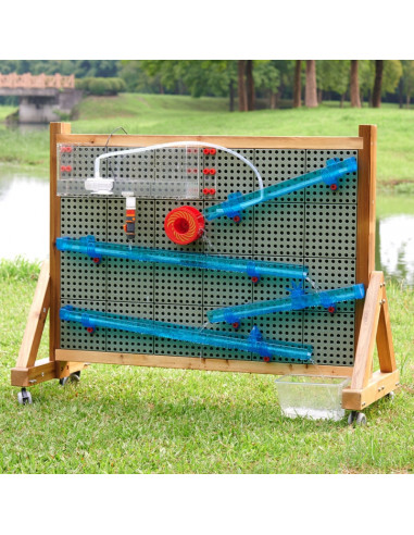 MASTERKIDZ medinė sieninė lenta XXL mokslinė kūrybinė STEM SIENA lauko