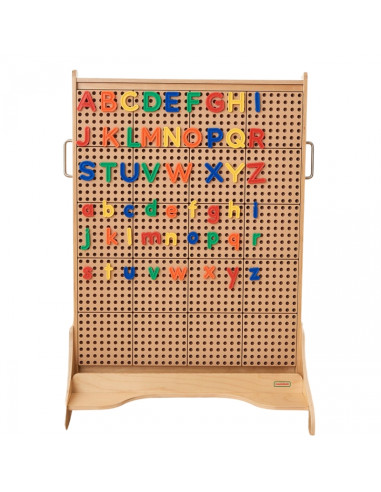 MASTERKIDZ abėcėlės raidžių rinkinys (didžiosios ir mažosios) STEM sienų plokštėms, 122 vnt.