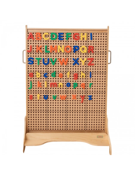 MASTERKIDZ abėcėlės raidžių rinkinys (didžiosios ir mažosios) STEM sienų plokštėms, 122 vnt.