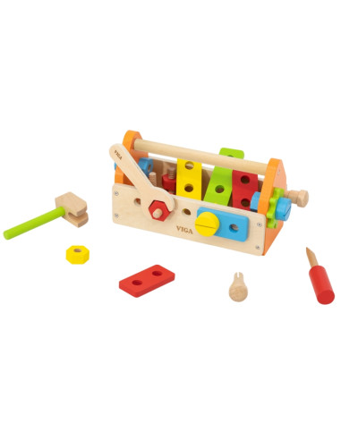 Viga įrankių dėžės medinis rinkinys