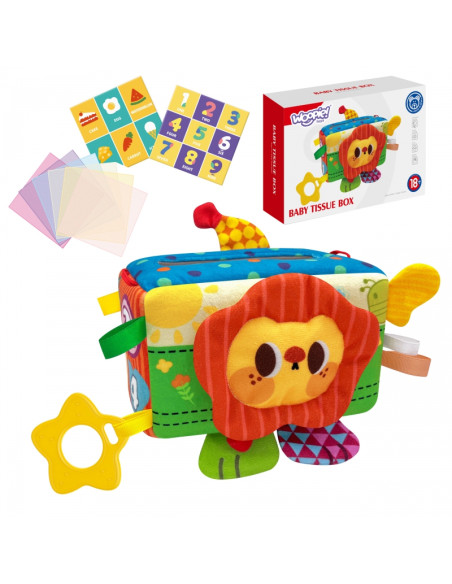WOOPIE BABY lavinamųjų sensorinių žaislų servetėlių dėžutė