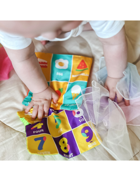 WOOPIE BABY lavinamųjų sensorinių žaislų servetėlių dėžutė