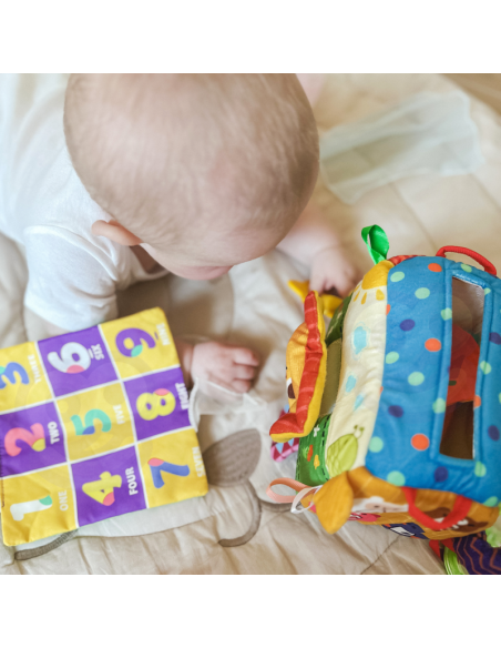 WOOPIE BABY lavinamųjų sensorinių žaislų servetėlių dėžutė