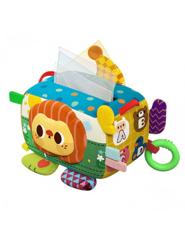 WOOPIE BABY lavinamųjų sensorinių žaislų servetėlių dėžutė