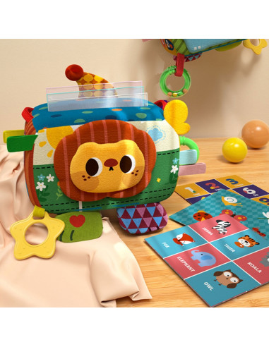 WOOPIE BABY lavinamųjų sensorinių žaislų servetėlių dėžutė