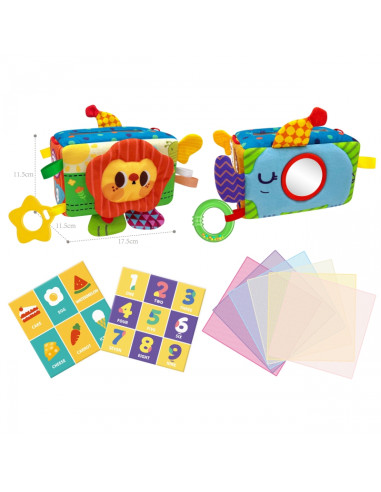 WOOPIE BABY lavinamųjų sensorinių žaislų servetėlių dėžutė