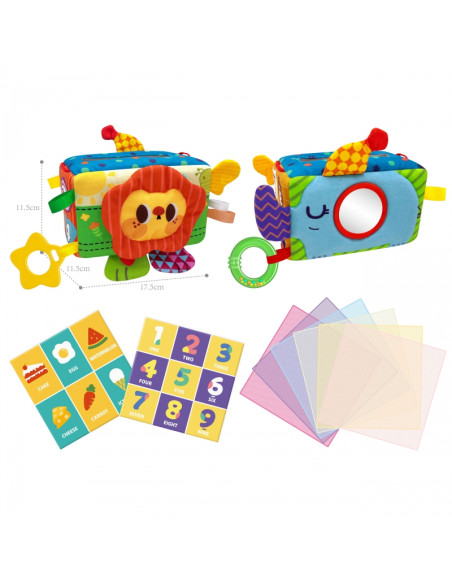 WOOPIE BABY lavinamųjų sensorinių žaislų servetėlių dėžutė