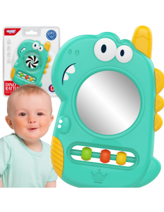 WOOPIE BABY sensorinis žaislas-kramtukas-veidrodėlis Dino