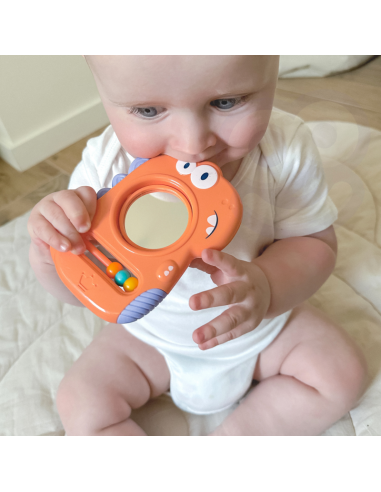 WOOPIE BABY Zabawka Sensoryczna Gryzak Lusterko Dino
