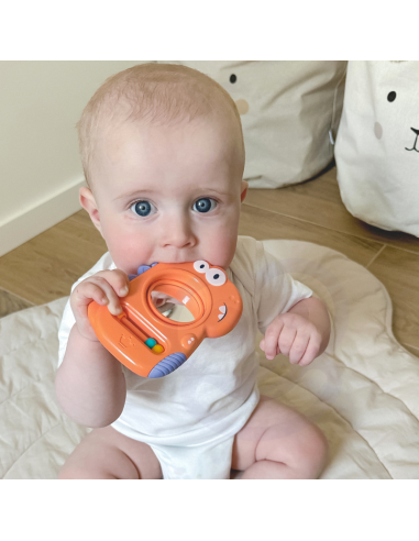 WOOPIE BABY Zabawka Sensoryczna Gryzak Lusterko Dino