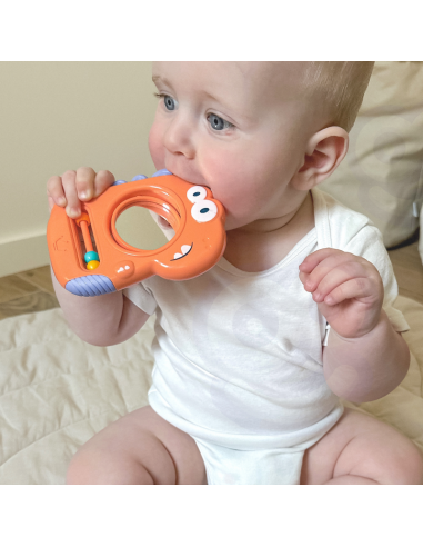 WOOPIE BABY sensorinis žaislas-kramtukas-veidrodėlis Dino