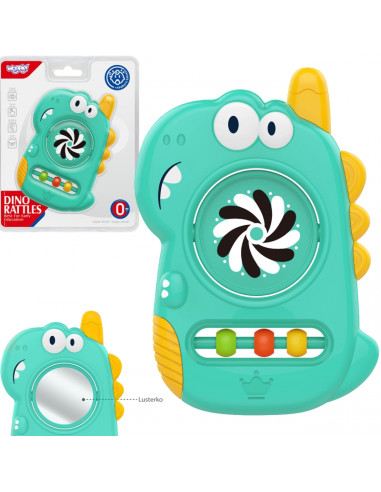 WOOPIE BABY sensorinis žaislas-kramtukas-veidrodėlis Dino