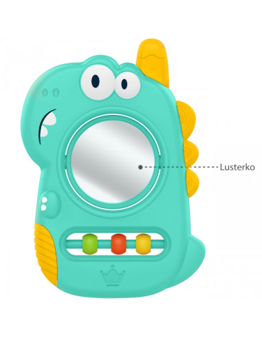 WOOPIE BABY sensorinis žaislas-kramtukas-veidrodėlis Dino