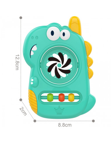 WOOPIE BABY sensorinis žaislas-kramtukas-veidrodėlis Dino