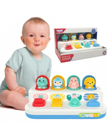 WOOPIE BABY развивающая игрушка-раскладушка "Животные"