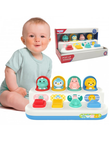 WOOPIE BABY lavinamasis žaislas „Iššokantys gyvūnai“ WOOPIE BABY lavinamasis žaislas „Iššokantys gyvūnai“