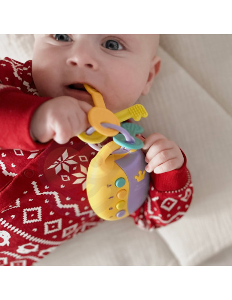 WOOPIE BABY interaktyvūs automobilio rakteliai su nuotolinio valdymo pulteliu. 2 viename kramtukas WOOPIE BABY interaktyvūs automobilio rakteliai su nuotolinio valdymo pulteliu. 2 viename kramtukas