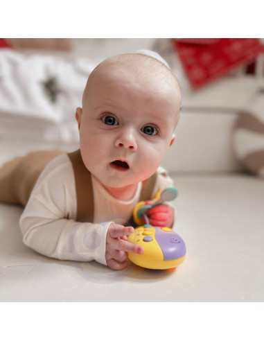 WOOPIE BABY interaktyvūs automobilio rakteliai su nuotolinio valdymo pulteliu. 2 viename kramtukas