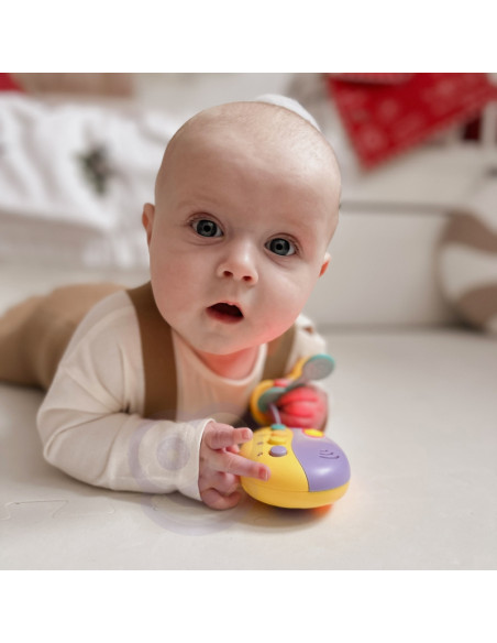 WOOPIE BABY interaktyvūs automobilio rakteliai su nuotolinio valdymo pulteliu. 2 viename kramtukas WOOPIE BABY interaktyvūs automobilio rakteliai su nuotolinio valdymo pulteliu. 2 viename kramtukas