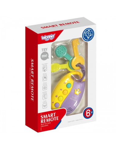 WOOPIE BABY Интерактивные ключи от машины с дистанционным управлением Прорезыватель для зубов 2-в-1