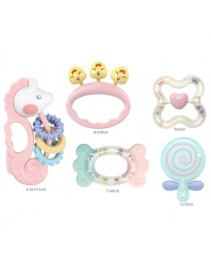 WOOPIE BABY Zestaw Gryzaków Grzechotek Sensorycznych 2