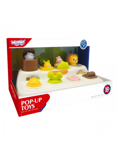 WOOPIE BABY edukacinis žaislas iššokantis zoologijos sodo gyvūnas