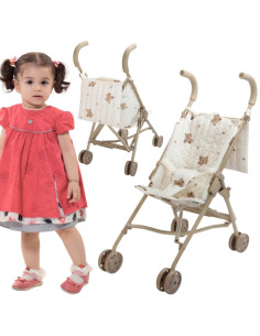 WOOPIE lėlių vežimėlis su meškiukais