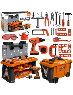 WOOPIE Mobili įrankių dėžė "Dirbtuvės 2in1" 65 el.